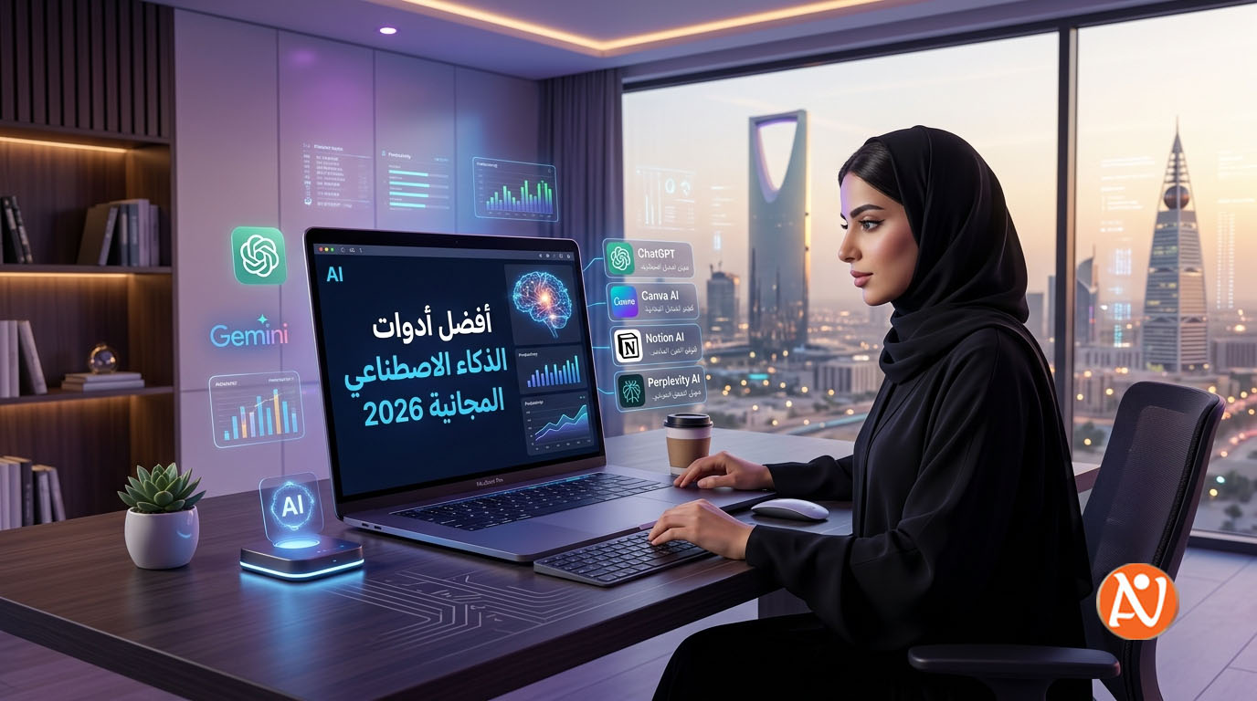 أفضل أدوات الذكاء الاصطناعي المجانية لعام 2026 لزيادة الإنتاجية وتنظيم العمل